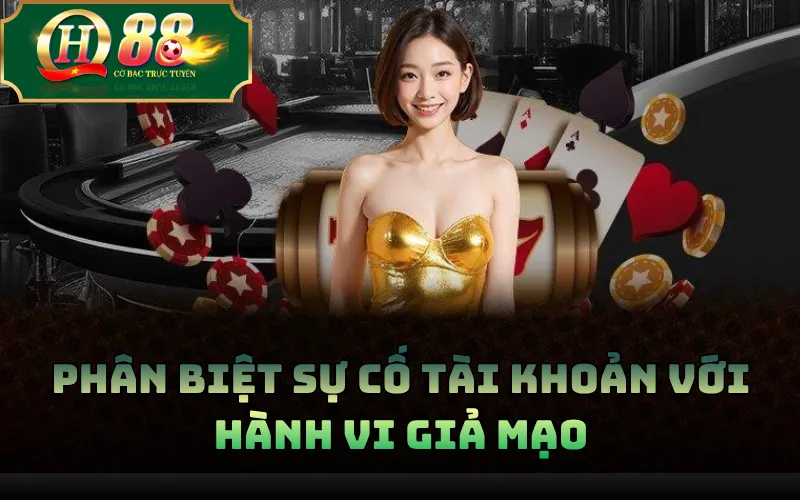 Phân biệt sự cố tài khoản với hành vi giả mạo